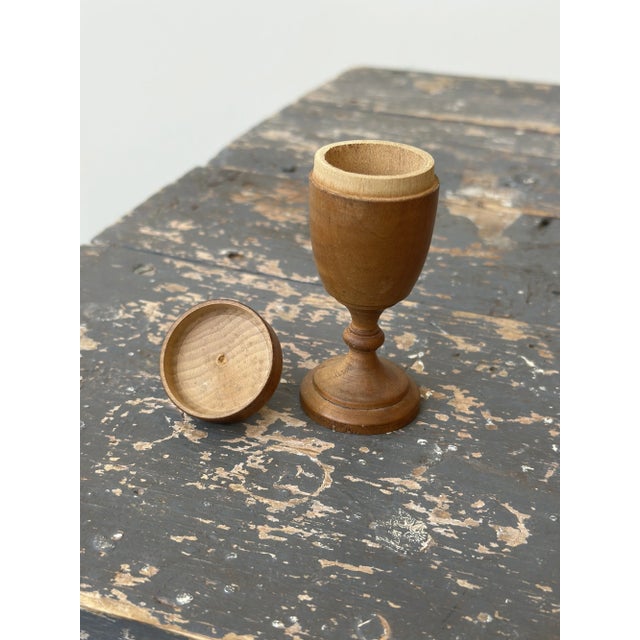 Vintage Treen Ware Vessel Trio, Circa 1940s For Sale - Image 17 of 18