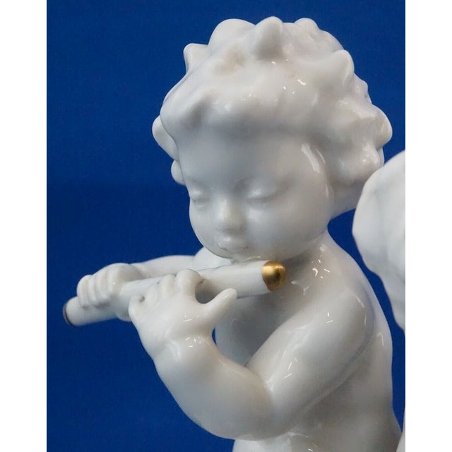 20th Century Porcelain Cherubs Sculpture by Karl Tutter for Hutschenreuther, Germany For Sale - Image 12 of 18