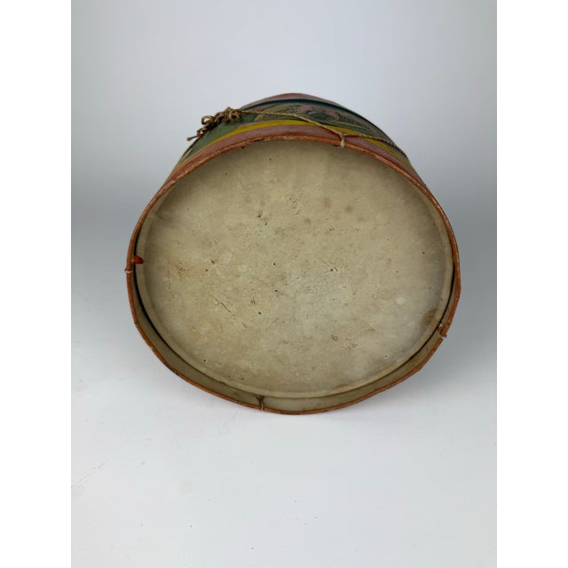 Metal Rare Vintage J. Chein & Co. Patriotic Tin Lithograph Toy Drum | Abraham Lincoln Americana Folk Art Decor For Sale - Image 7 of 12
