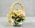 Basket of Roses in Porcelain from Capodimonte, 1970s For Sale - Image 12 of 13