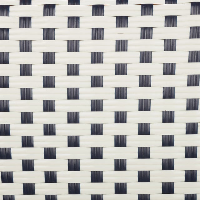 California Bar Stool - White/Navy For Sale - Image 10 of 11