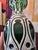 Emerald Antique Emerald Overlay Vase Attributed to Baccarat For Sale - Image 8 of 8