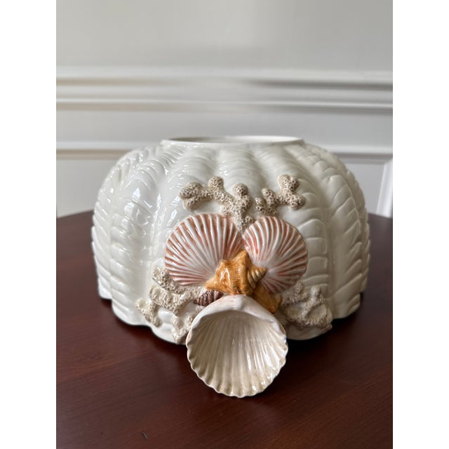 1980s Fitz and Floyd Lidded Seashell Dish For Sale - Image 9 of 12