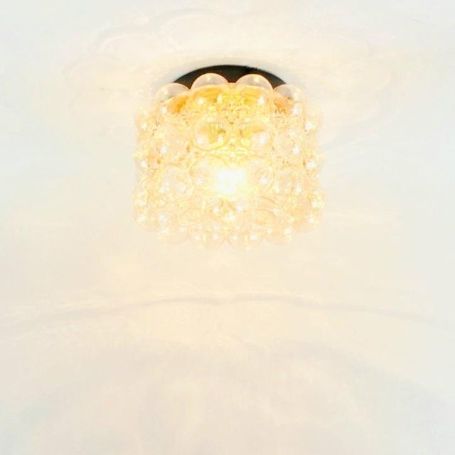 1960s 1960s Mid-Century Modern Amber Bubble Glass Ceiling Lights/Flush Mounts by Helena Tynell for Limburg - a Pair For Sale - Image 5 of 8