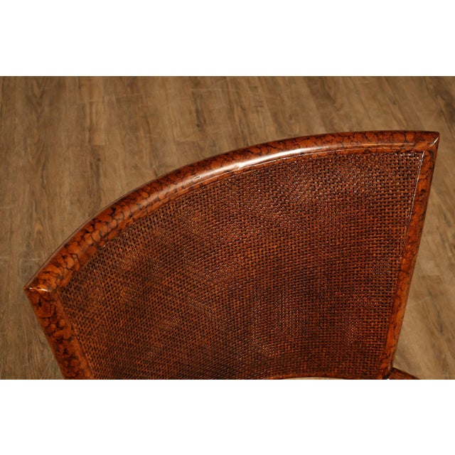 Ficks Reed Set of Four Woven Rattan Dining Chairs For Sale - Image 15 of 18