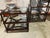 Traditional Attributed Theodore Alexander Glass and Wood 3 Shelf End Table For Sale - Image 3 of 7