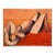 Vintage French Cubist Figural Painting on Canvas For Sale