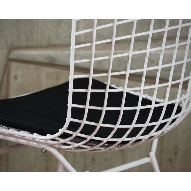 Bertoia Side Chairs with Cushion by Harry Bertoia for Knoll International, Set of 4 For Sale - Image 14 of 16