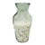 19-Inch Italian Blown Glass Baluster Vase With Bulk Coastal Seashell Collection For Sale
