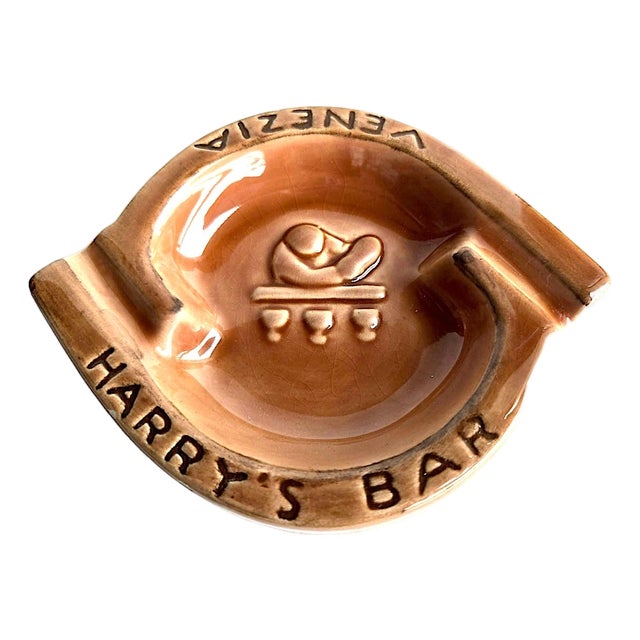 Vintage Harry's Bar Venezia Ceramic Ashtray For Sale