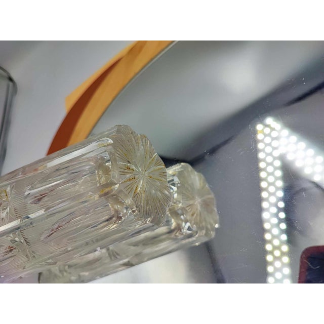 Vintage Polish Crystal Vase by Julia Glassworks, 1970s For Sale - Image 4 of 6