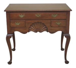 1980s Traditional Kittinger Historic Newport Collection Mahogany Lowboy