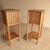 Wood Striped Oak Bedside Tables, Set of 2 For Sale - Image 7 of 13
