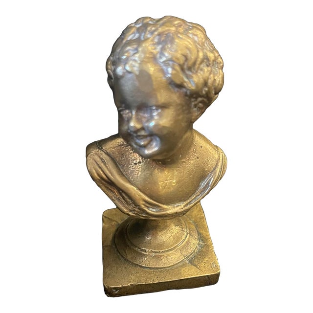 19th Century French Child Bust Sculpture For Sale