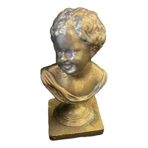 19th Century French Child Bust Sculpture