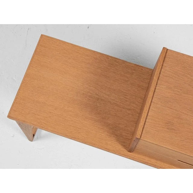 Brown Mid-Century Danish Bench and Container in Oak from Aksel Kjersgaard, 1960s For Sale - Image 8 of 13