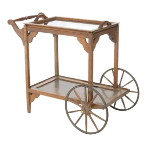 Antique Arts & Crafts Mission Oak Tea Serving Cart, circa 1910