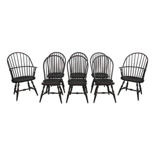 Set of 8 Sack Back Windsor Dining Room Chairs For Sale