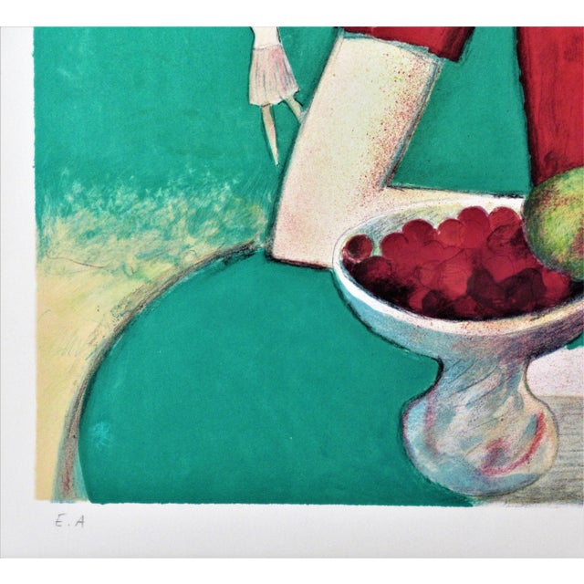 Printmaking Materials Jean-Pierre Cassigneul, "La Douceur du Printemps" Large color lithograph, 1991 For Sale - Image 7 of 9