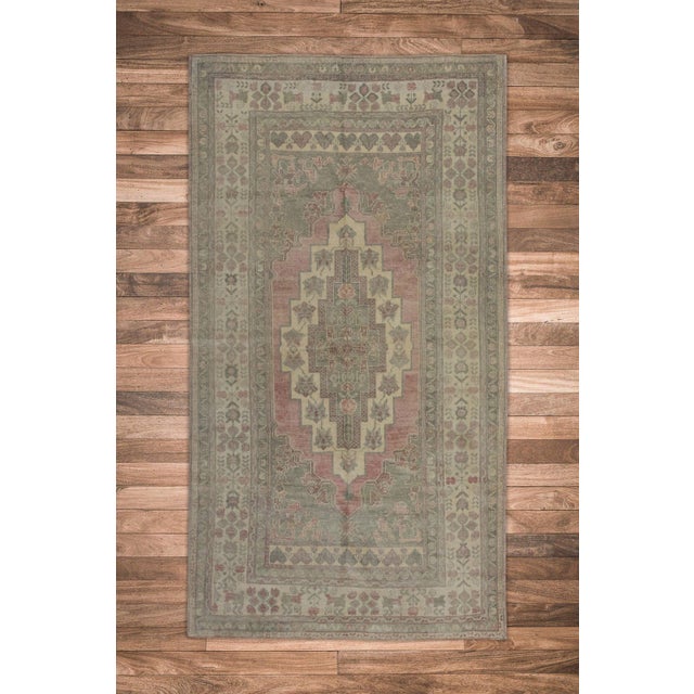 Oriental Hand Knotted Rug Turkish Anatolian 4'8" x 7'10" For Sale In Houston - Image 6 of 6
