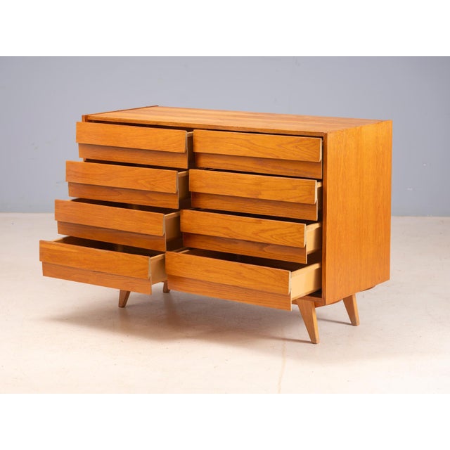 Wood Vintage Czech U-453 Chest of Drawers by Jiří Jiroutek, 1960s For Sale - Image 7 of 11