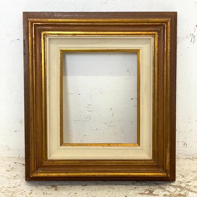 Wood Vintage Gold Wooden Frame, 1920s For Sale - Image 7 of 7