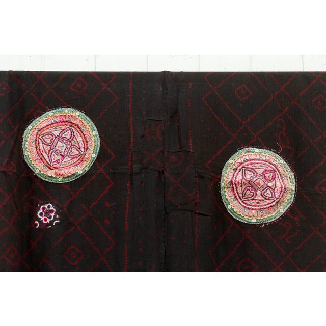 Colorful Vintage Rabari Wool Throw For Sale In Los Angeles - Image 6 of 9