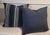 Late 19th Century Pair of 19Thc Striped Linen Pillows For Sale - Image 5 of 6