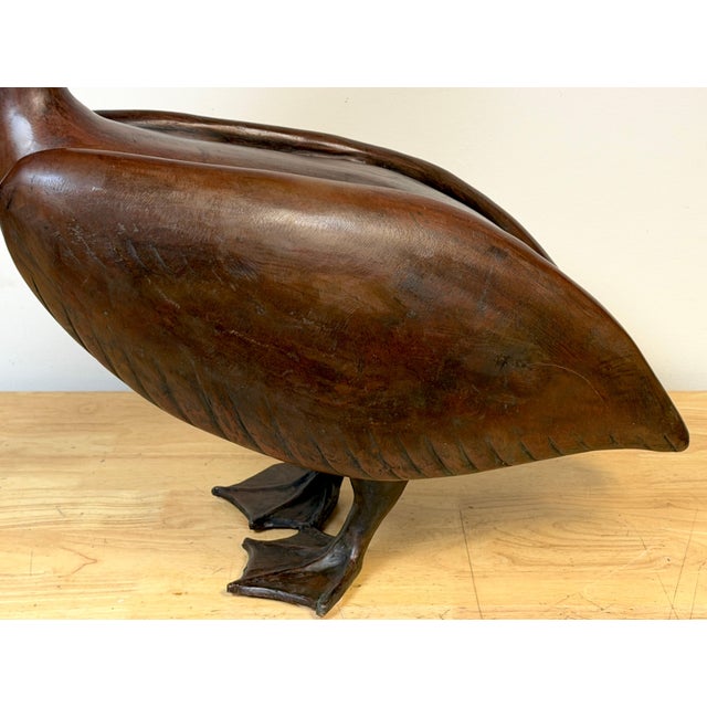 Monumental Art Moderne Bronze Pelican Sculpture, USA, Circa 1940s For Sale - Image 18 of 18