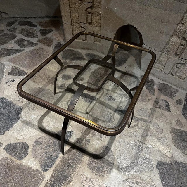 1950s Sculptural Bronze Coffee Side Table Arturo Pani Mexico City For Sale In San Diego - Image 6 of 10