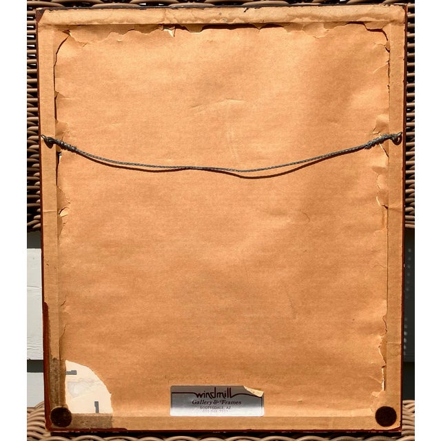 Realism Framed Kay M. Hendricks Oil Painting – Still Life Cloisonné Vase For Sale - Image 3 of 6