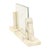 Glass Large Art Deco Photo Frame in Marble and Glass with Mirrored Border, 1930s For Sale - Image 7 of 18