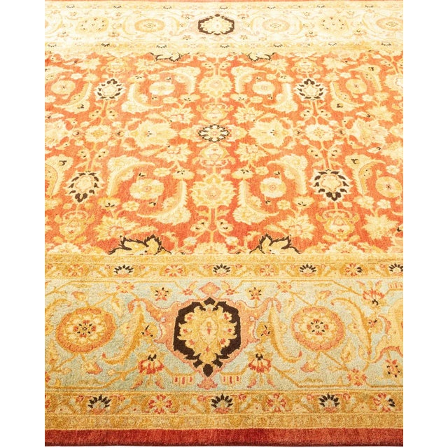Solo Rugs Mogul, One-of-a-Kind Hand-Knotted Area Rug - Orange, 6' 3" x 8' 10" For Sale - Image 4 of 8
