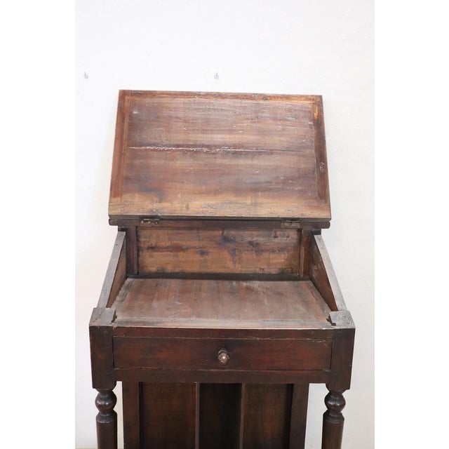 Antique 19th Century Writing and Reading Stand in Poplar Wood For Sale - Image 11 of 13