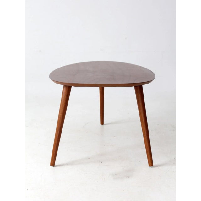 Wood Mid-Century Teardrop Side Table For Sale - Image 7 of 15