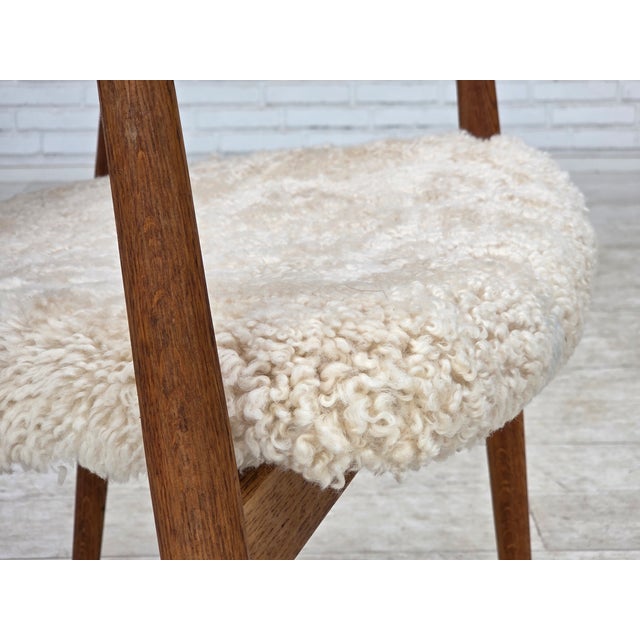 1950s Danish Sheepskin Model 43 Armchair from Erik Kirkegaard, 1960s For Sale - Image 5 of 12