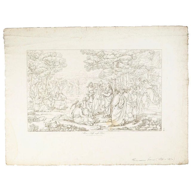 Alceo and Sappho in Elysium - Original Etching by Francesco Nenci - 1805 1805 For Sale - Image 4 of 7