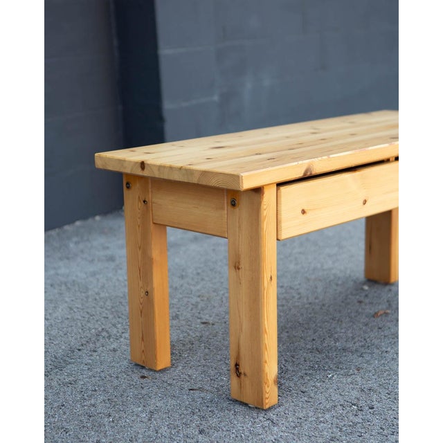 1960s Swedish Pine Coffee Table For Sale - Image 4 of 11