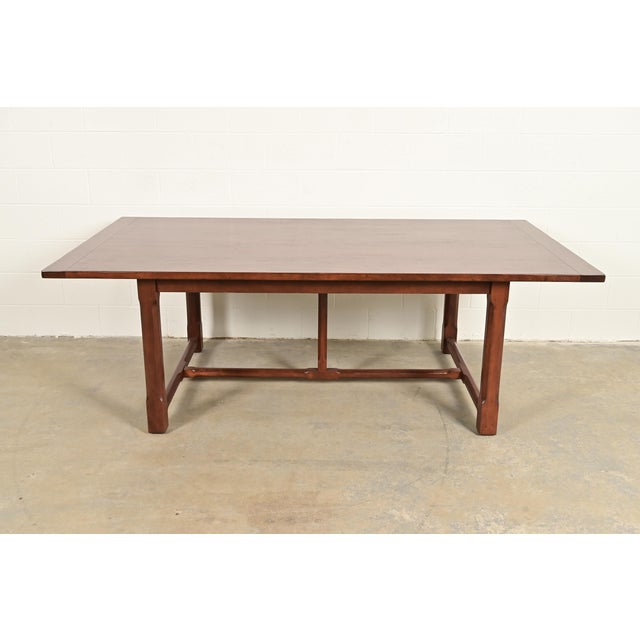 Ralph Lauren English Provincial Carved Walnut Harvest Farmhouse Dining Table For Sale - Image 12 of 12