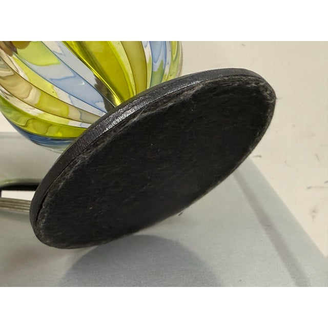 Vintage Art Glass Table Lamp For Sale - Image 12 of 12