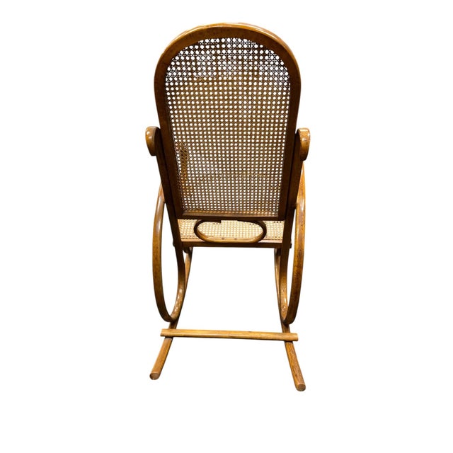 Classic Thonet-Style Bentwood Rocking Chair For Sale - Image 9 of 9