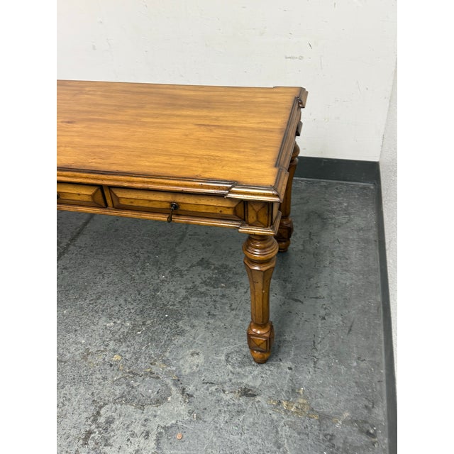Wood Bespoke Library Desk For Sale - Image 7 of 12