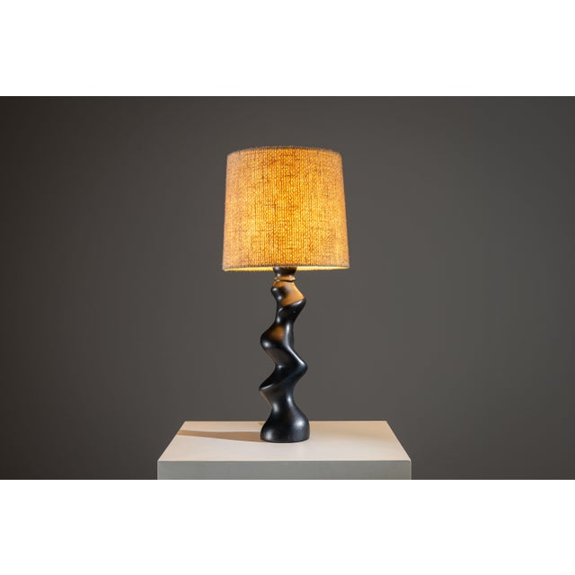 Sculptural Wooden Type 42 Table Lamp from Temde Leuchten, 1970s For Sale - Image 15 of 15