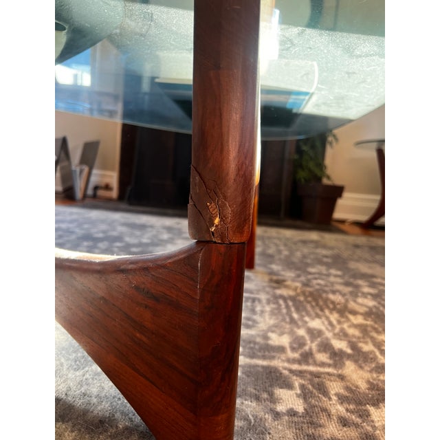 1960 Mid-Century Modern Walnut Sculptural Coffee Table Attributed to Adrian Pearsall For Sale - Image 10 of 10