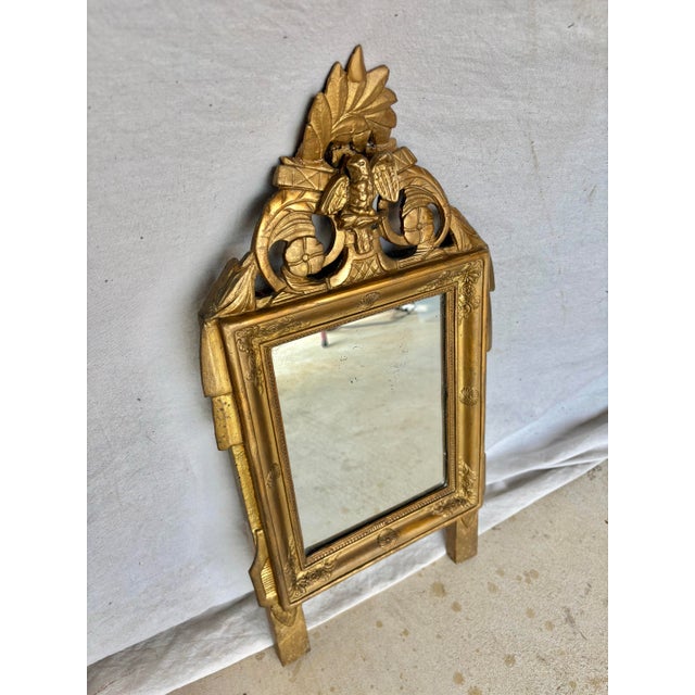 Found in the South of France, this Late 19th Century French Giltwood Wall Mirror was crafted in the late 1800's in the...