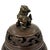 The item in the image is a vintage Chinese-style incense burner, crafted from bronze. These vessels are used in meditation...