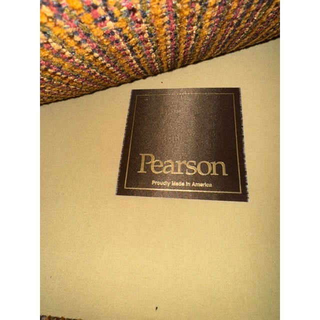 Pair of Pearson Upholstered Lounge Chairs – Designer Quality, Excellent Condition For Sale In Minneapolis - Image 6 of 7