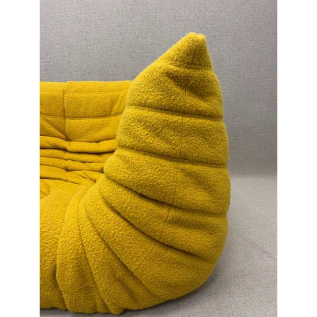 Goldenrod Corner Togo Sofa by Michel Ducaroy for Ligne Roset, 1989 For Sale - Image 8 of 18