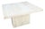 Vintage Italian Travertine Square Top Dining Table For Sale