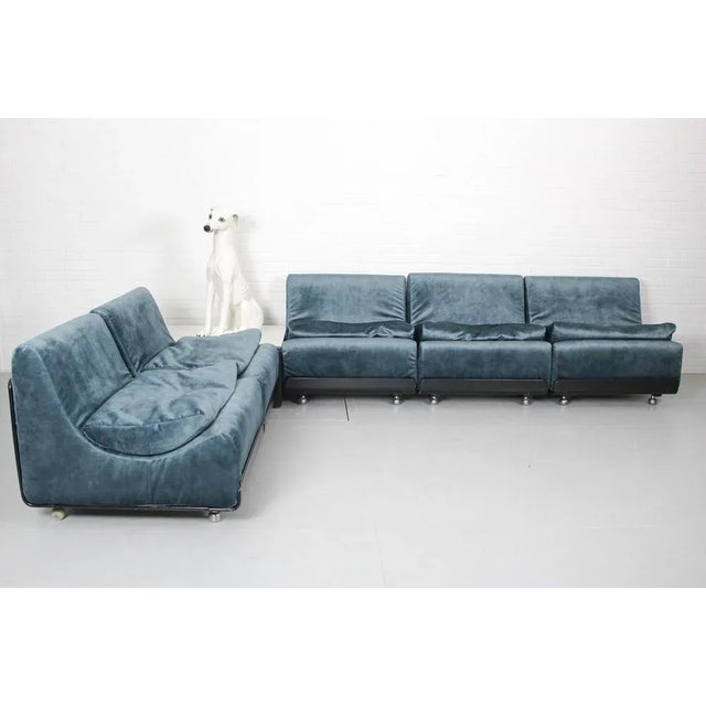 Six-part sofa set Orbis designed by Luigi Colani for COR, 1969. The sofa consist of a table and 5 chairs that can be...